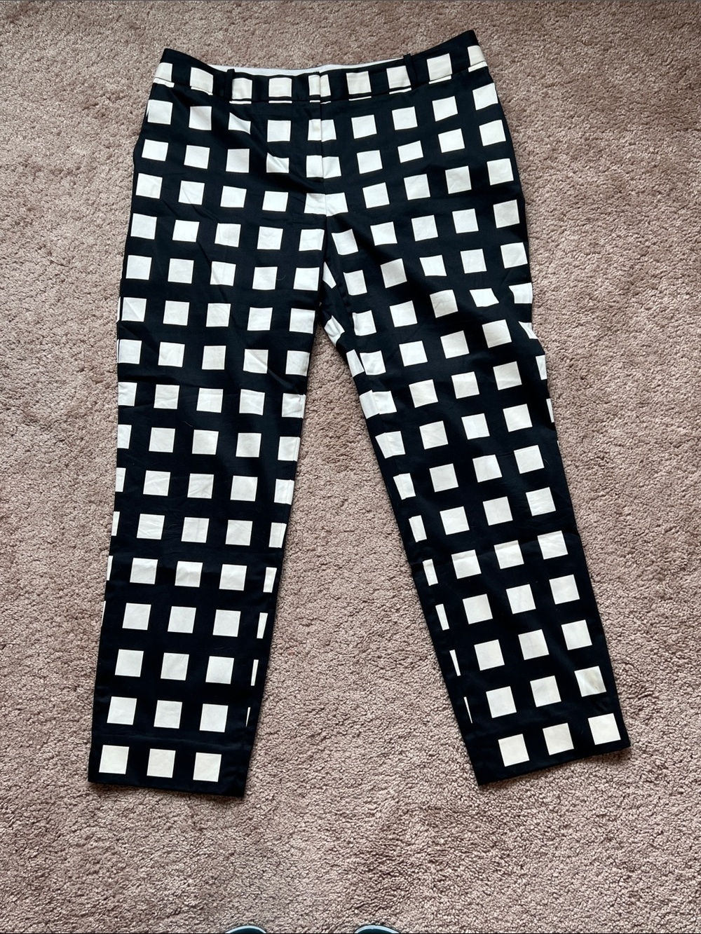 Kate Spade Black and White Checkered Pants